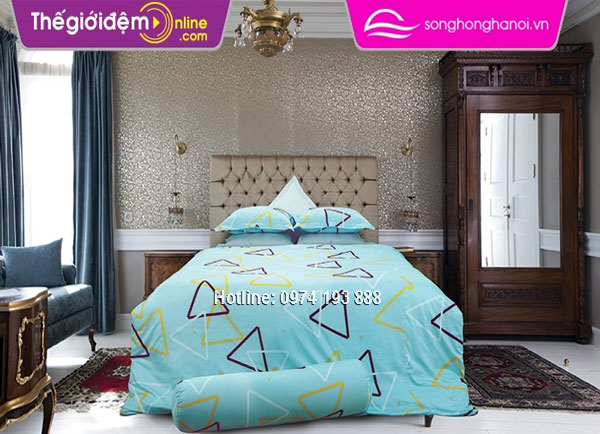 Bộ ga gối Sông Hồng Cotton C15 029